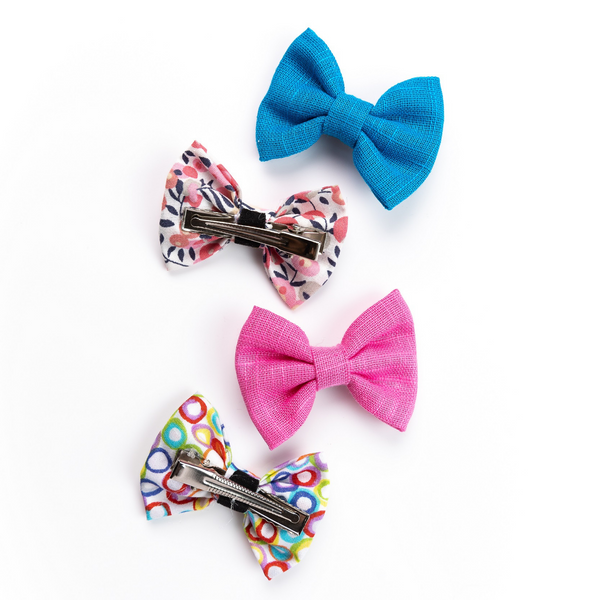 Alligator Hair Clips- Pink & Blue