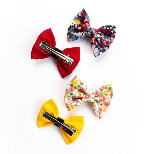 Alligator Hair Clips- Yellow, Red & Floral