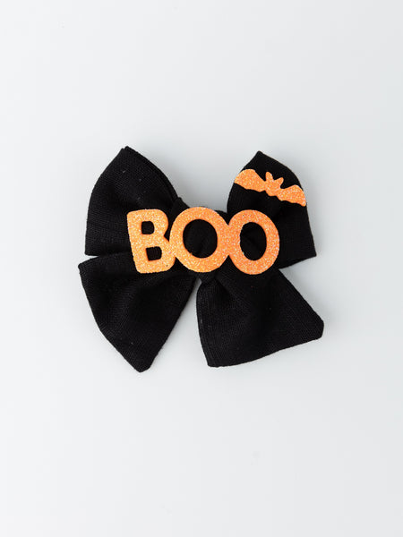 Halloween Knotted Bow Alligator Hair Clip- Black