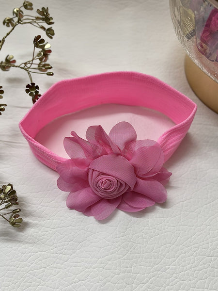 Chic Floral Baby Headband- Pink