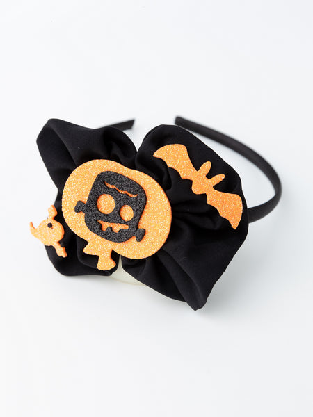 Halloween Big Bow Halloween Headband- Black