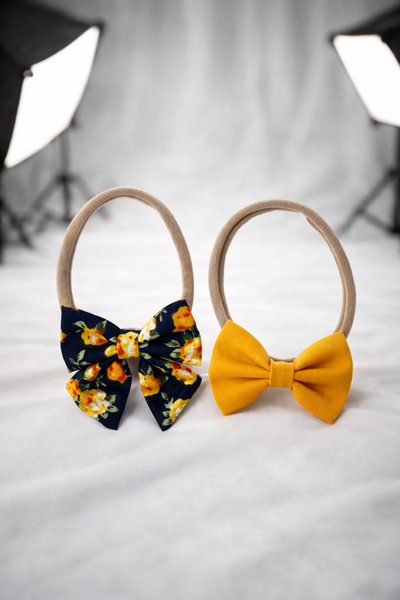 Set Of 2 Baby Soft Floral Headband- Pink (Copy)