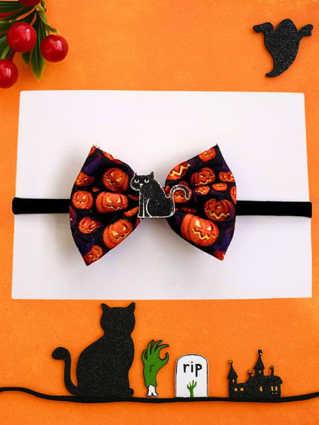 Halloween Cat Headband – Orange