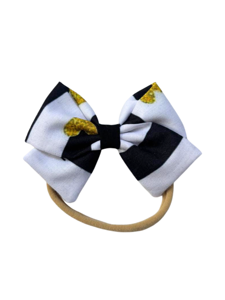 Valentine Bow Headband- White