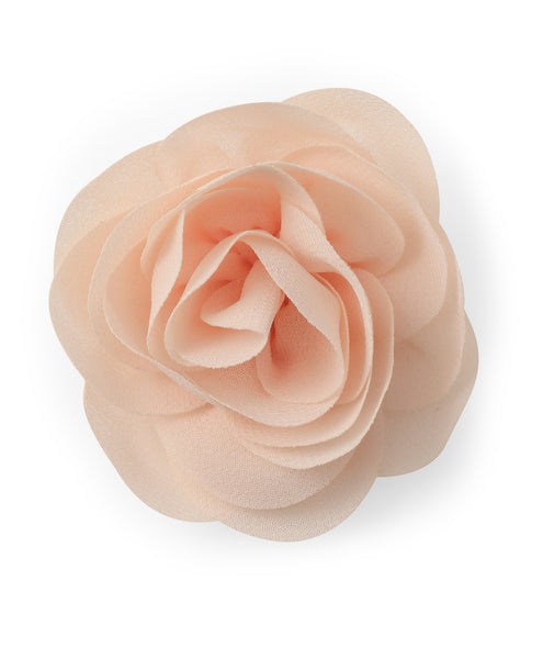 Delicate Rose Alligator Clip - Peach