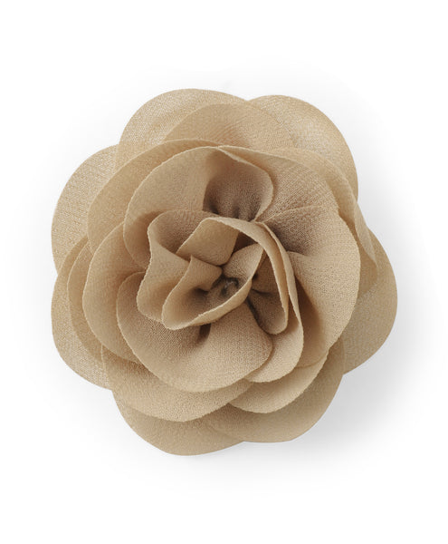 Delicate Rose Alligator Clip - Brown