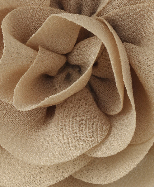 Delicate Rose Alligator Clip - Brown