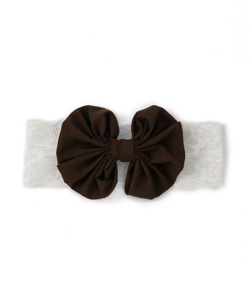 Big Bow Hairband - Brown