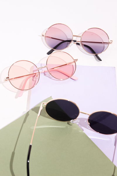 Black Round Sunglasses for Kids