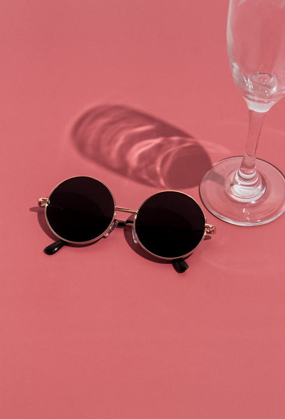 Black Round Sunglasses for Kids