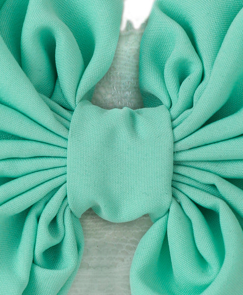Big Bow Hairband - Sea Green