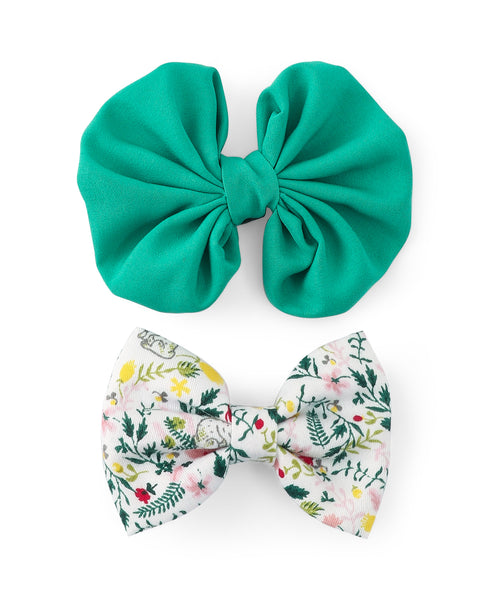 Alligator Clip Set - Green & White