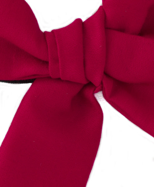 Tiny Knot Bow Headband - Red