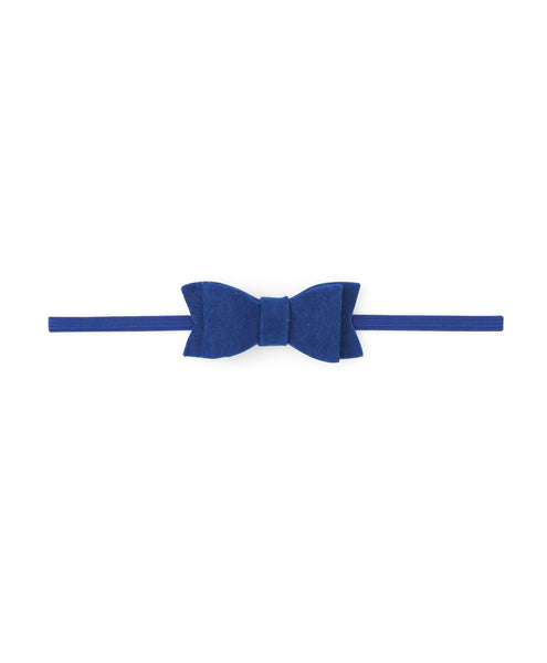 Rose & Bow Headband Set  - Dark Blue, Dark Pink & Peach