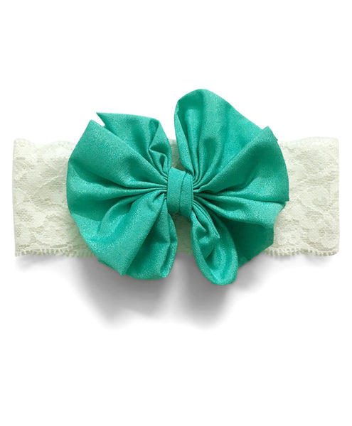Big Bow Hairband - Green