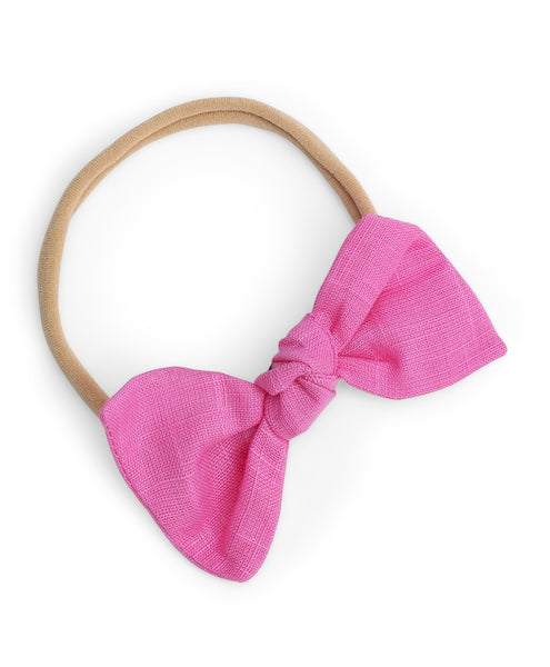 Knot Bow Headbands (Set of 2) - Light Pink & Dark Blue