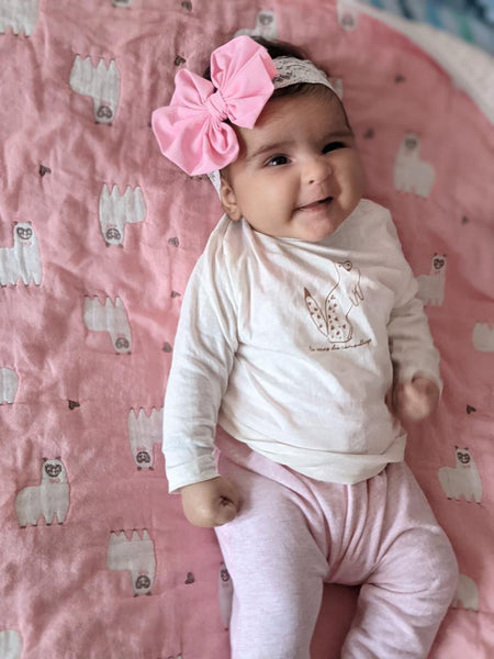 Big Bow Hairband - Light Pink