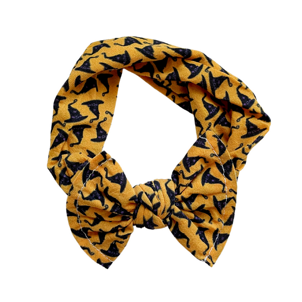 Halloween Witch Hat Headwrap - Orange