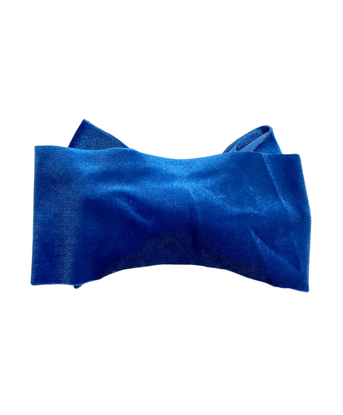 Velvet Baby Headwraps- Blue