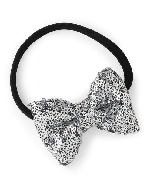 Sequin Party Bow Headband Set - Rose Gold & Silver