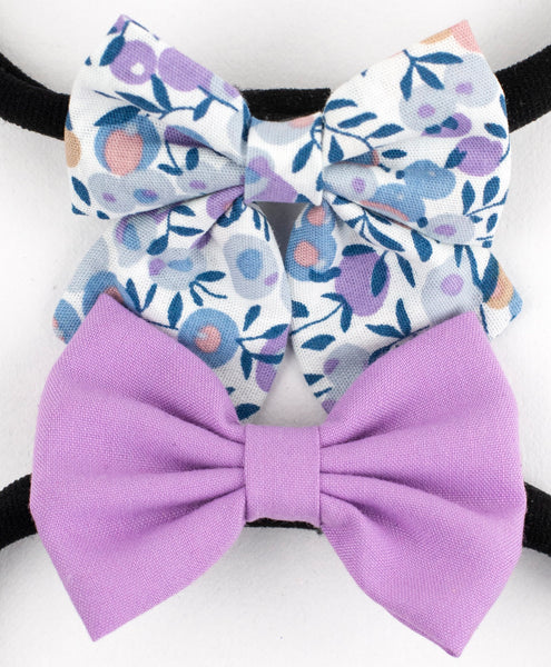 Petite Floral Headband Set- Lavender